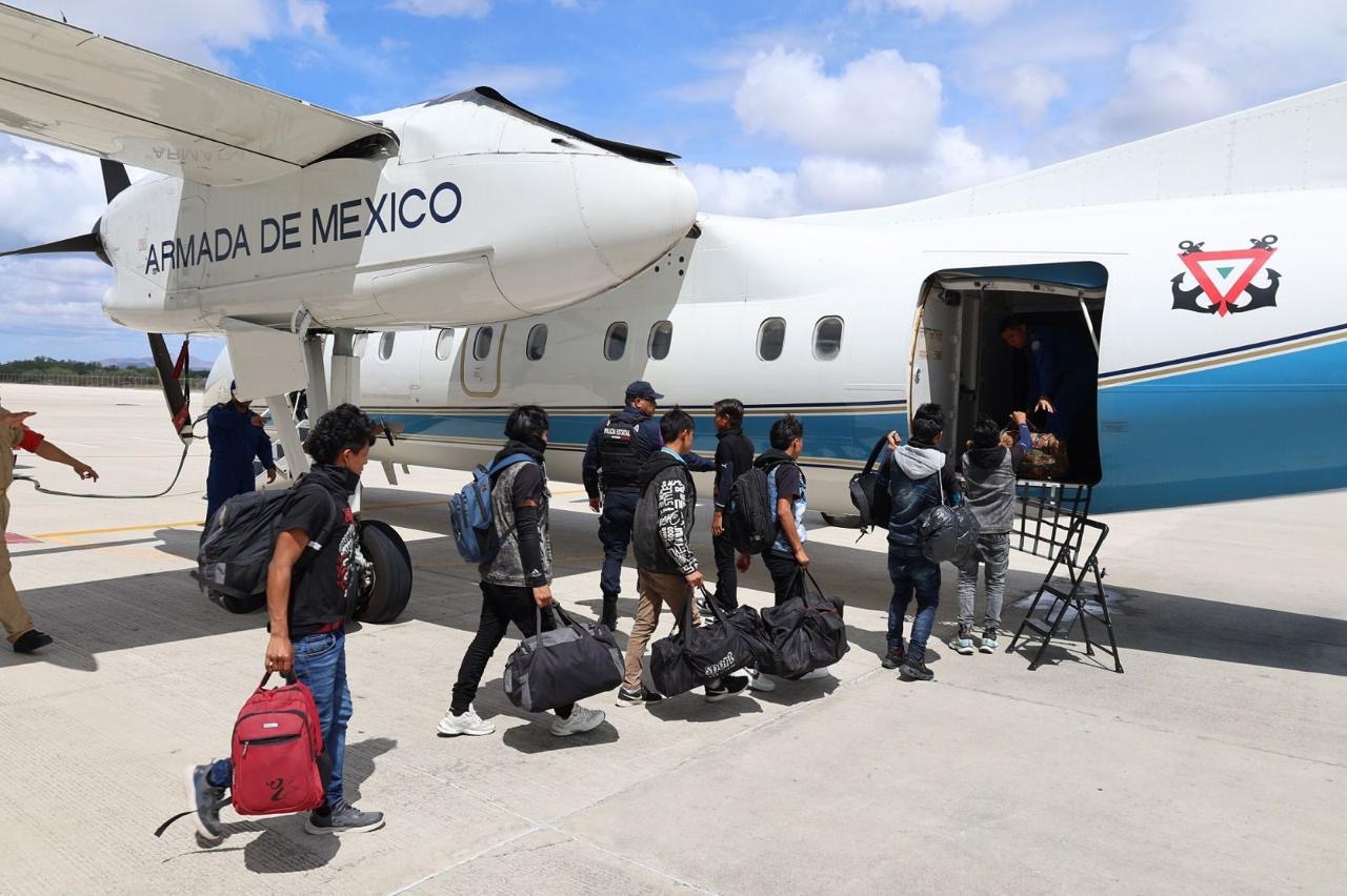 Autoridades garantizan retorno seguro de 13 menores originarios de Chiapas