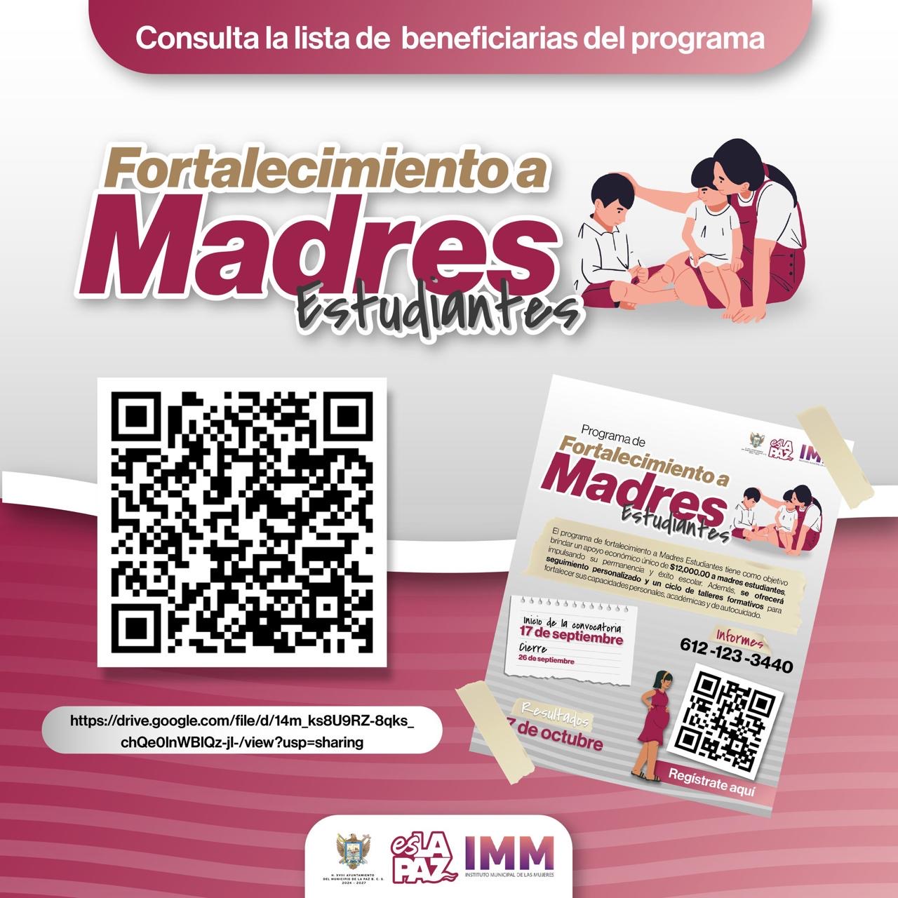 Beneficia Ayuntamiento de La Paz a 125 madres estudiantes