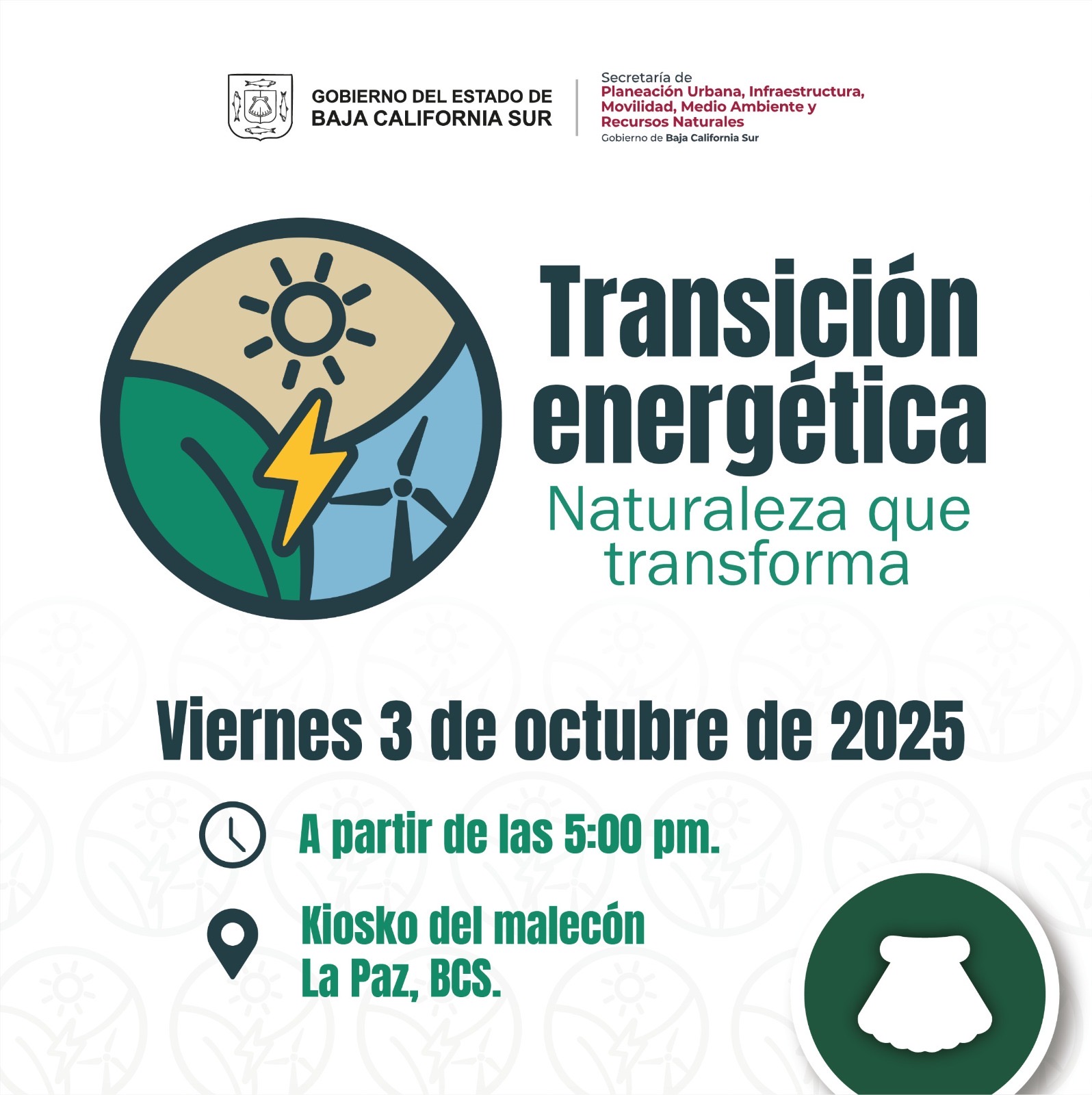 Gobierno del Estado invita a la presentación de la campaña de transición energética