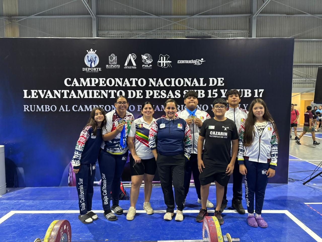 Atletas de Los Cabos conquistan 15 medallas en el Campeonato Nacional de Levantamiento de Pesas Sub 15 y Sub 17