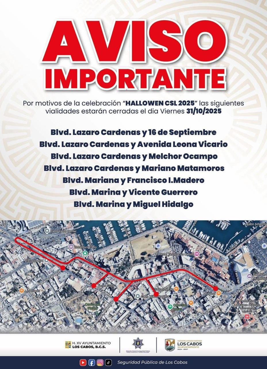 Preparado Ayuntamiento de Los Cabos para las festividades de Halloween y Día de Muertos