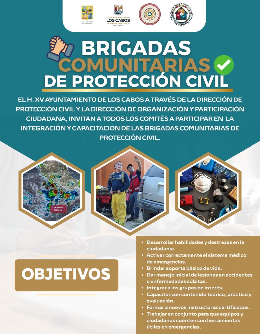 Impulsa Los Cabos cultura de prevención con Brigadas Comunitarias de Protección Civil