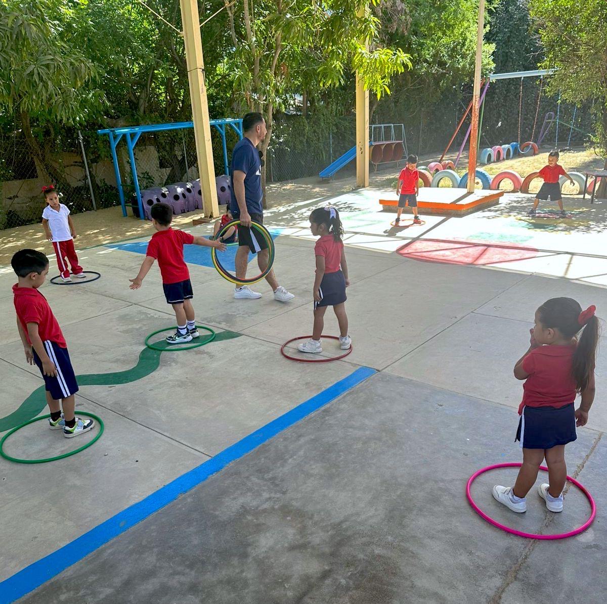 Se imparten clases de Educación Física en escuelas rurales de la zona norte