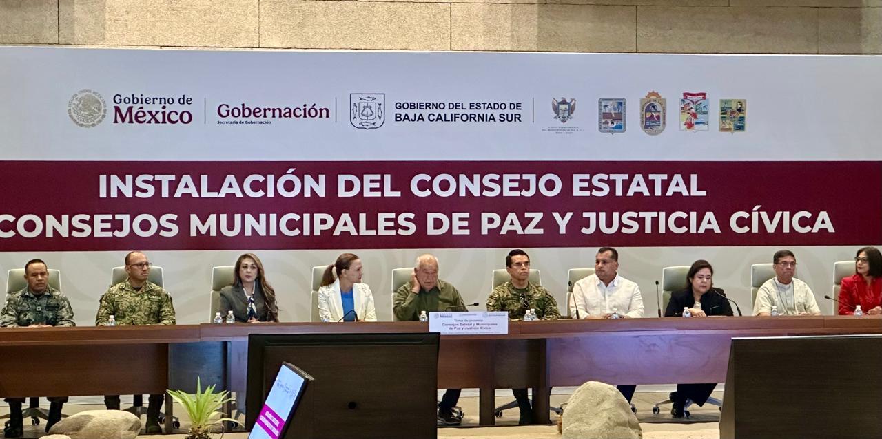 Encabeza Gobernador Víctor Castroinstalación de Consejos de Paz y Justicia Cívica en BCS