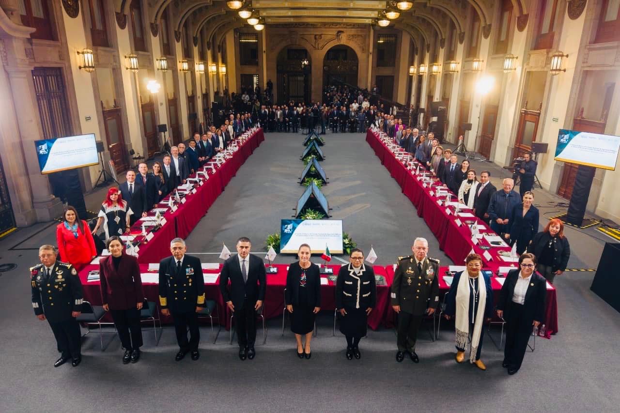 Asiste Gobernador VMCC a sesiones nacionales de Seguridad y Protección Civil encabezadas por la presidenta Claudia Sheinbaum