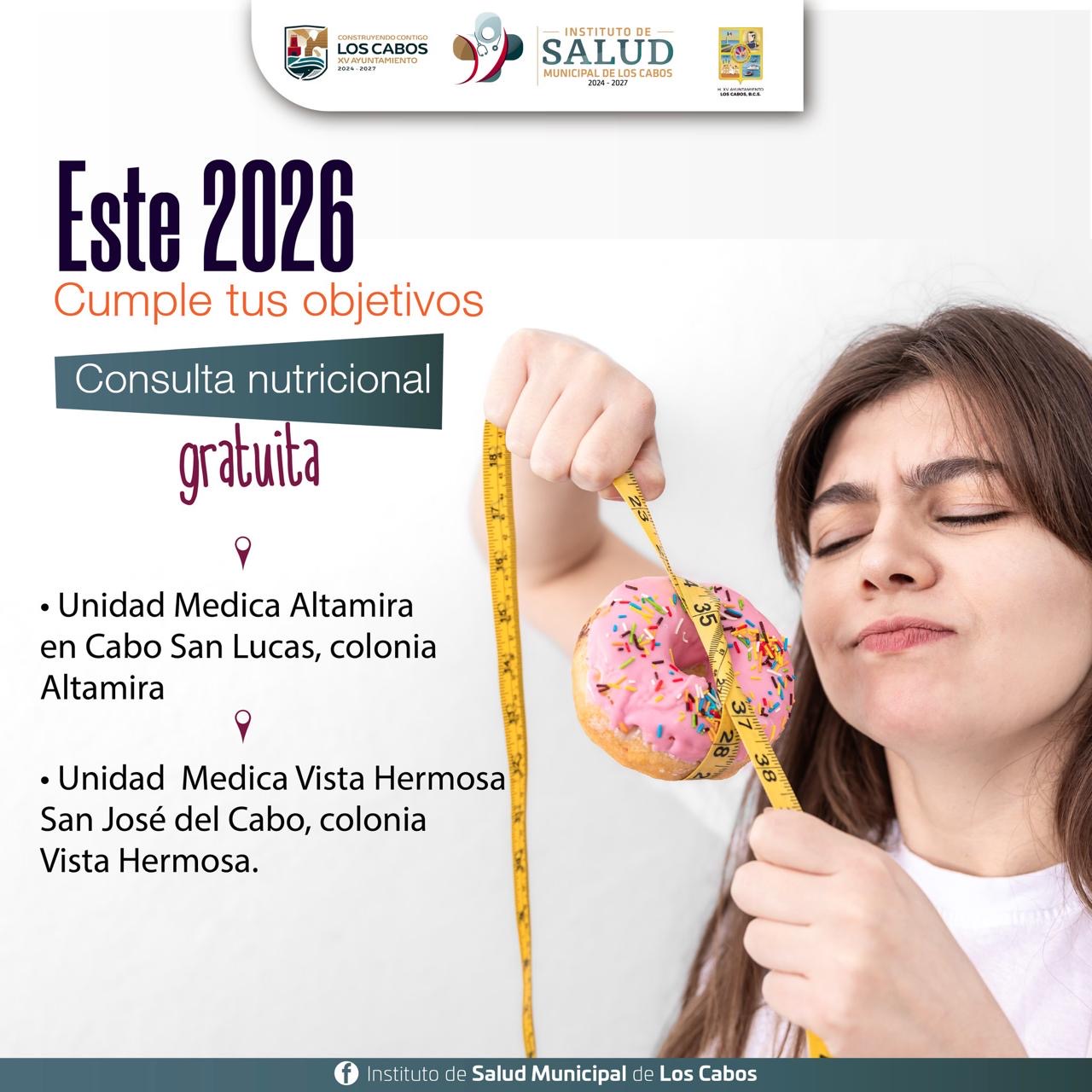 Instituto de Salud del Municipio de Los Cabos brinda consulta nutricional sin costo