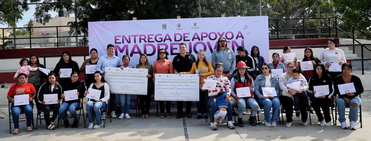 Realizan primera entrega del año delprograma “Apoyo a Madre Joven” en Los Cabos