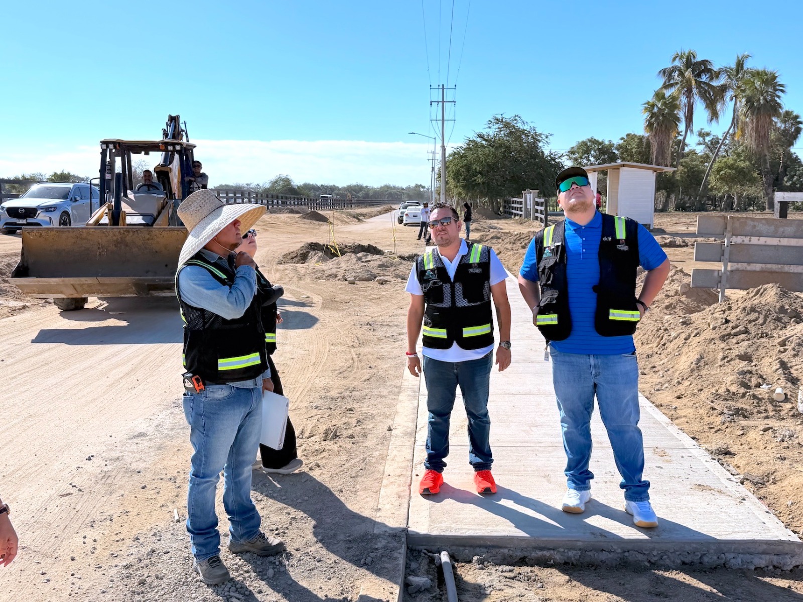 Se registra un progreso del 85% en la pavimentación con concreto hidráulico en Camino Viejo a San José