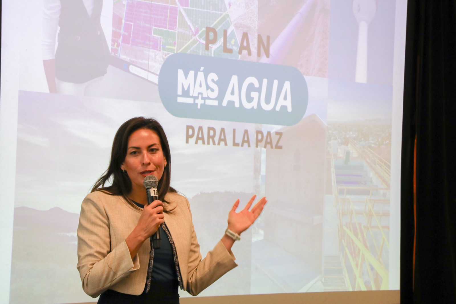 Presenta Milena Quiroga exitoso plan integral de agua, que transformó La Paz y alcanzó 99% de cobertura
