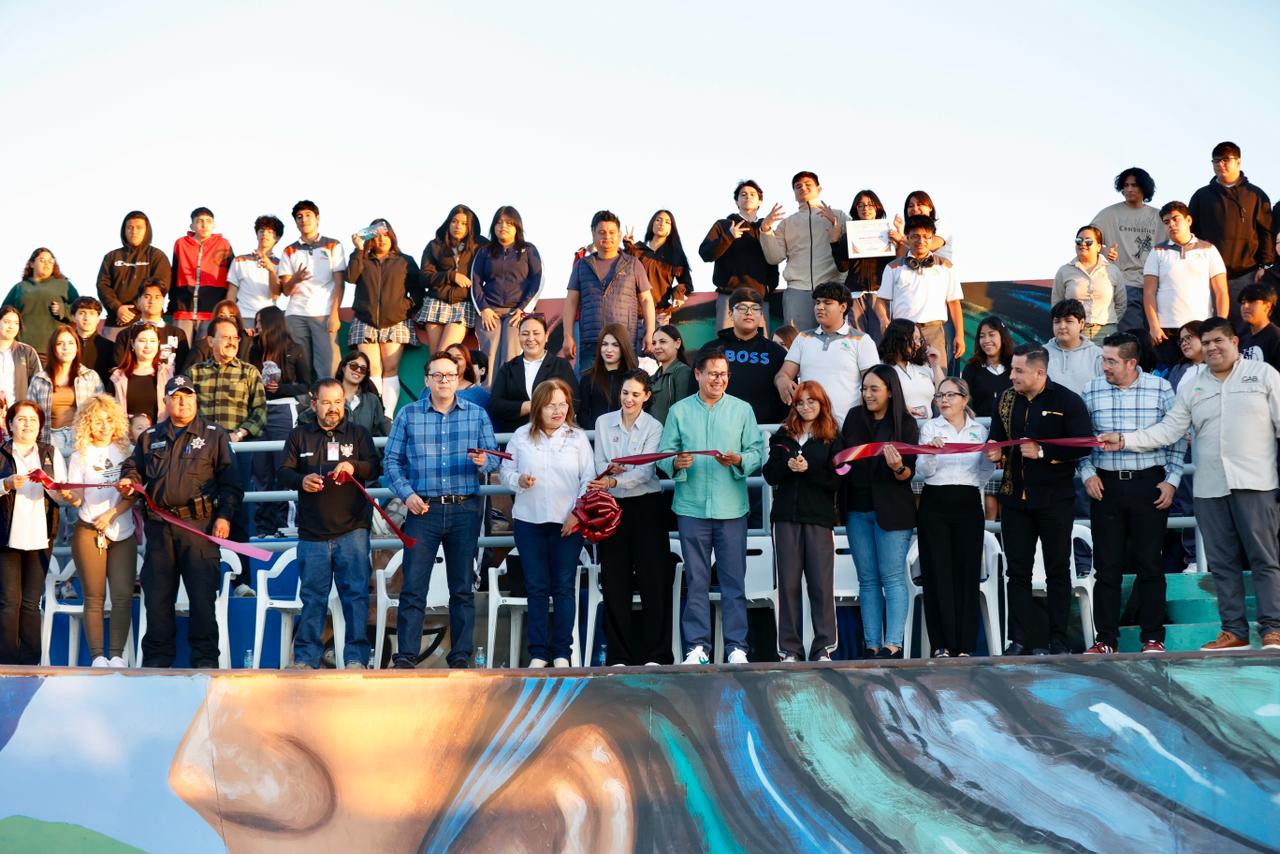 CECyTE BCS reinaugura área deportiva rehabilitada en La Paz con concurso de skate