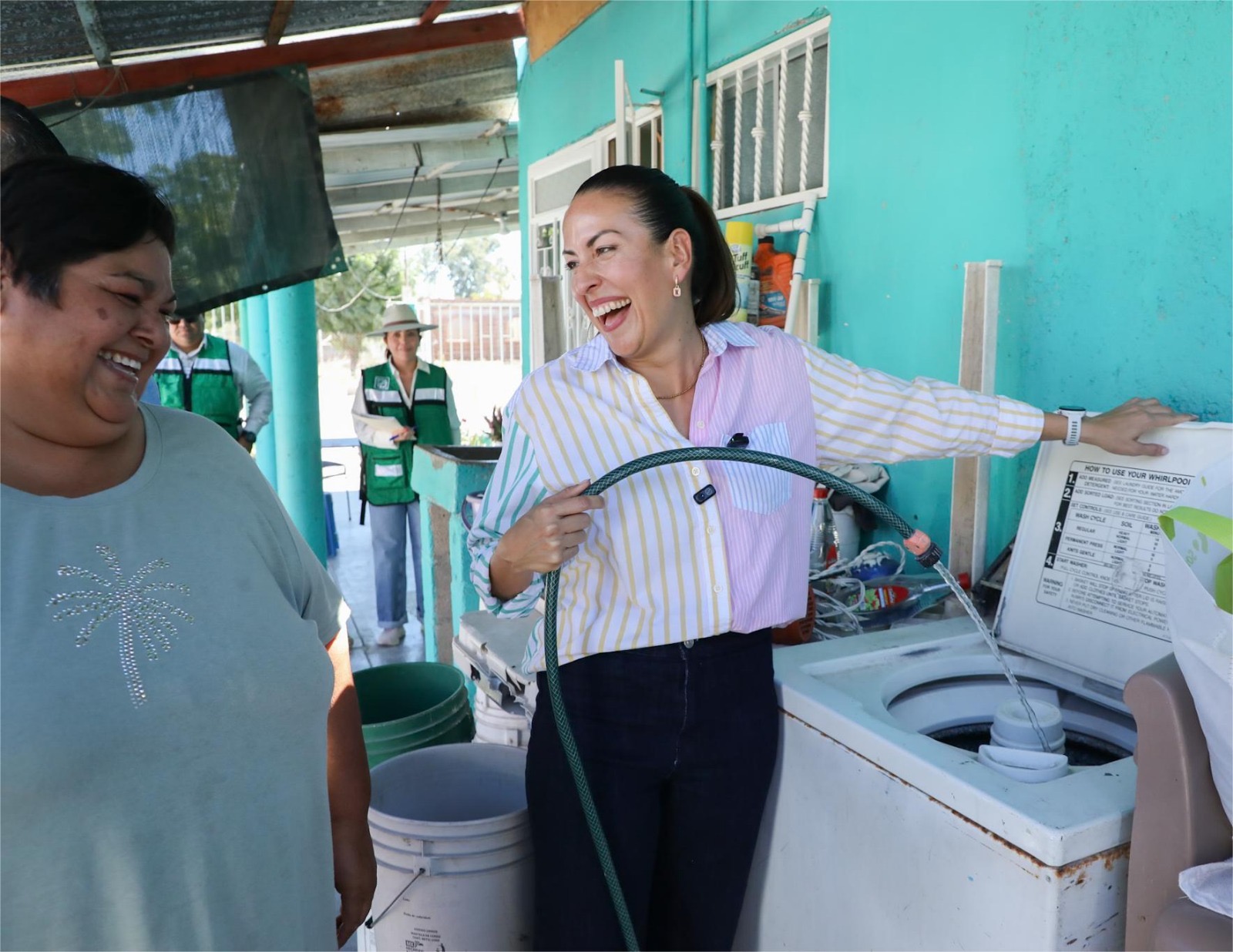 Milena Quiroga verifica el tandeo y confirma: más de 35 mil familias ya reciben más agua en La Paz
