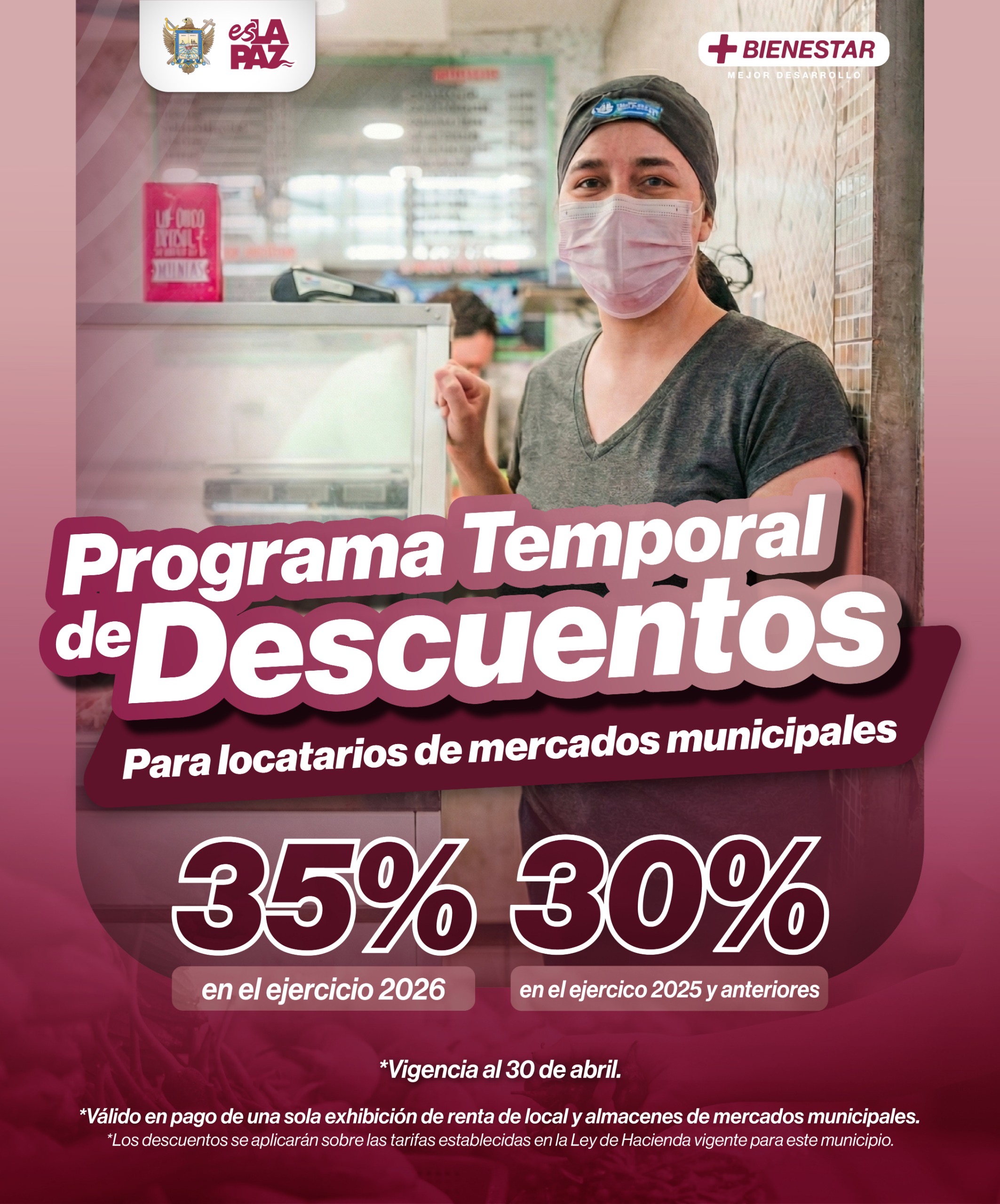 Anuncia Ayuntamiento de La Paz Programa Temporal de Descuentos en mercados municipales