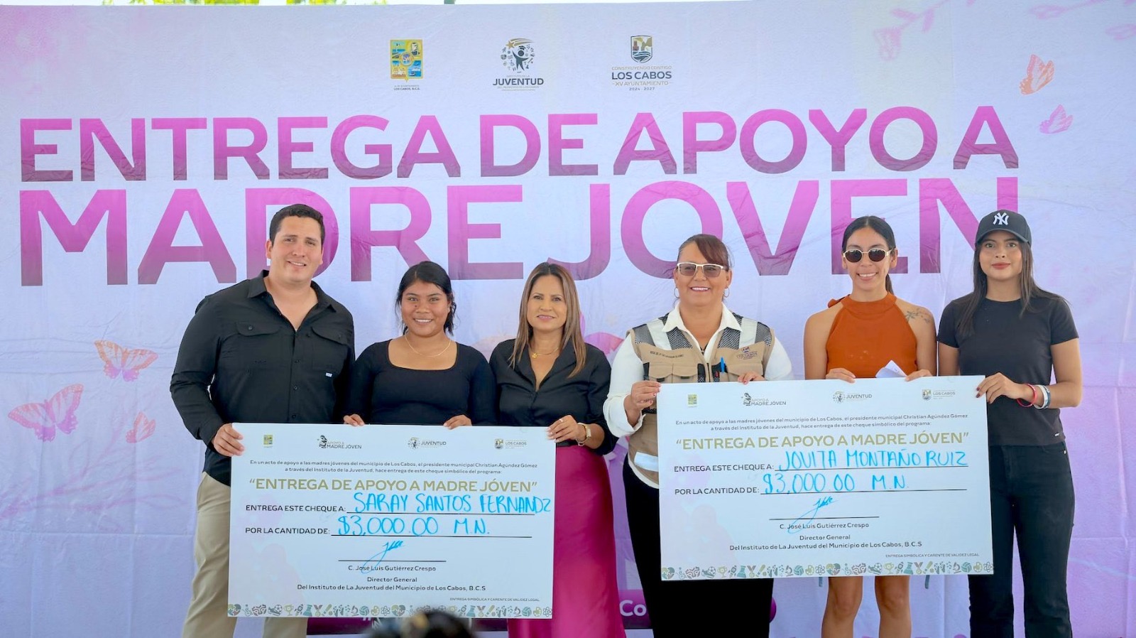 Entrega INJUVE apoyos del programa “Apoyo a Madre Joven” en colonia San Bernabé