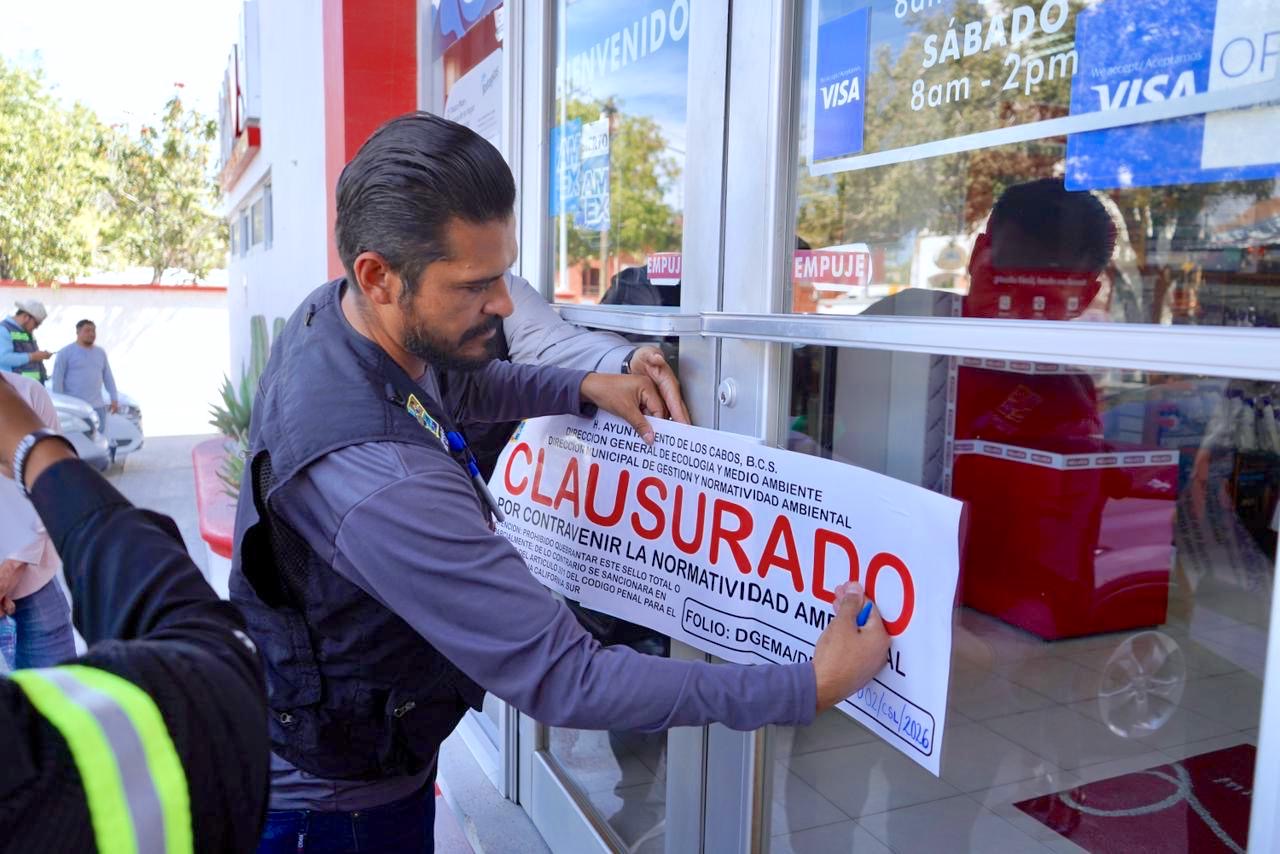 Clausuran establecimiento en Cabo San Lucas por incumplir normatividad ambiental