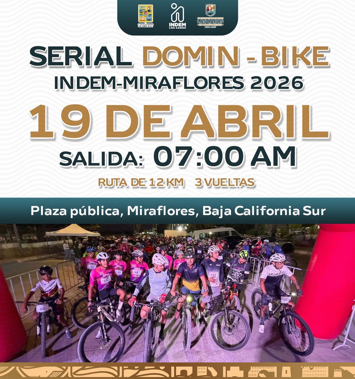 Invitan al arranque del Serial Domin Bike en Miraflores este domingo 19 de abril