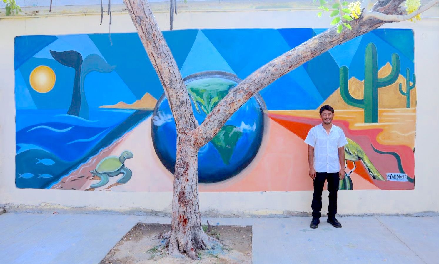 INDESO e INJUVE Los Cabos promueven conciencia ambiental con mural en escuela Mijares
