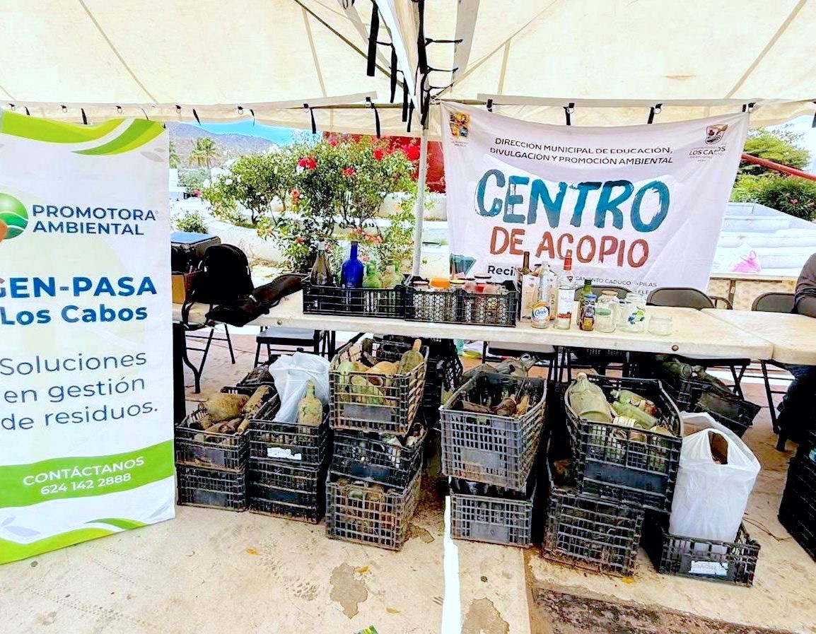Realizan jornada de reciclaje en plaza León Cota Collins en Cabo San Lucas