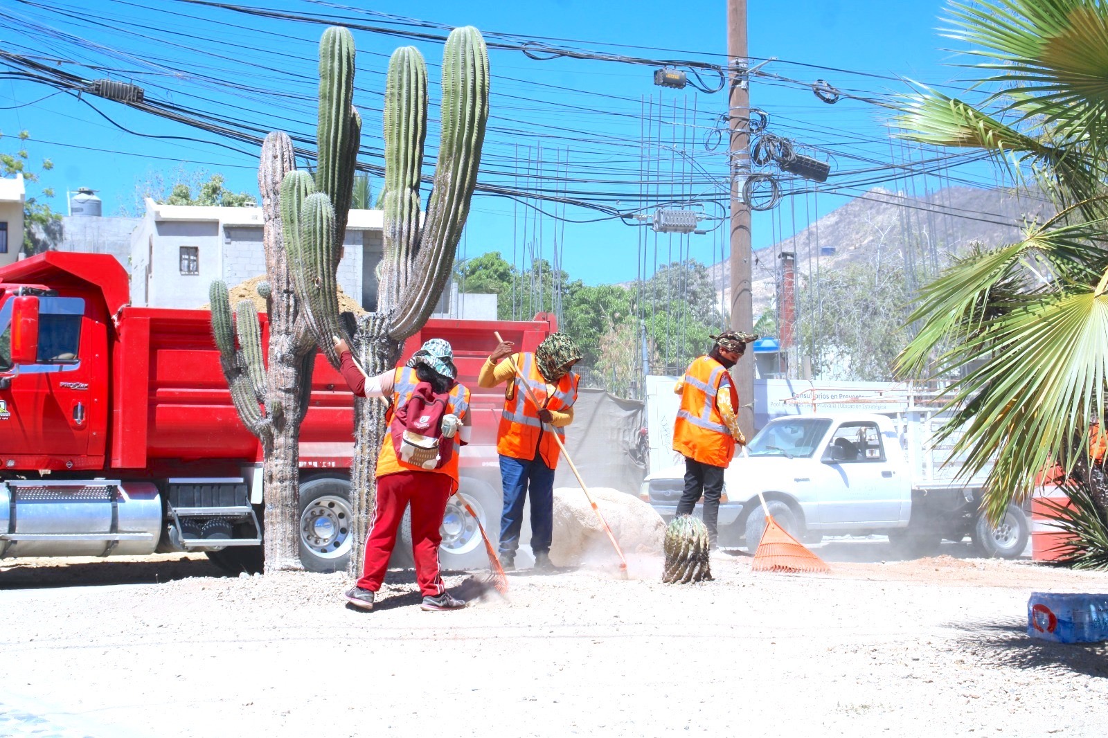 Refuerza Ayuntamiento de Los Cabos limpieza urbana con programa de Empleo Temporal