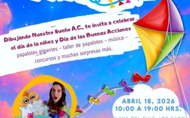 Este sábado 18 de abril es el 9° Dibufestival del Papalote en la playa El Tule