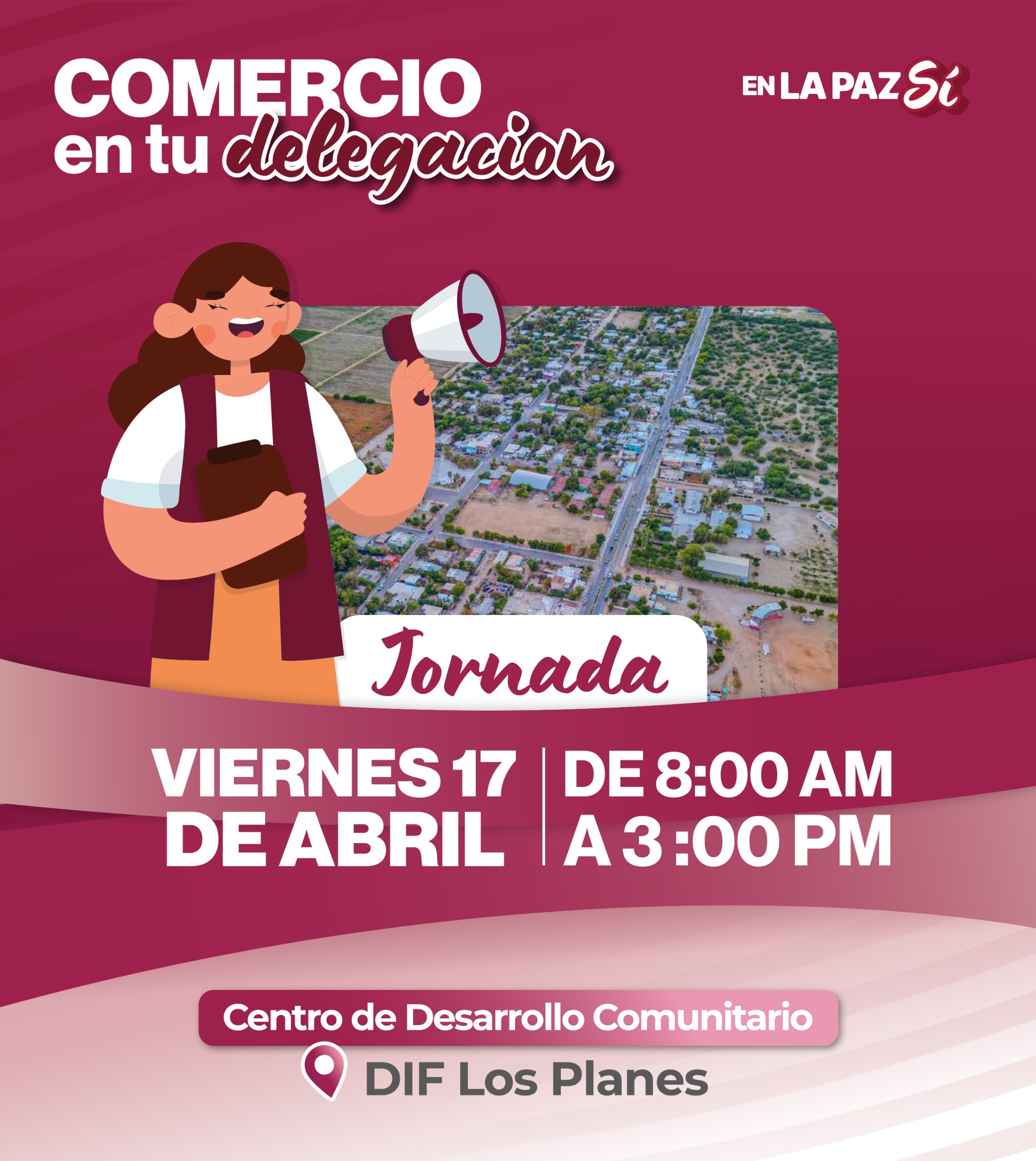 Invita Ayuntamiento de La Paz a comerciantes de Los Planes a regularizarse
