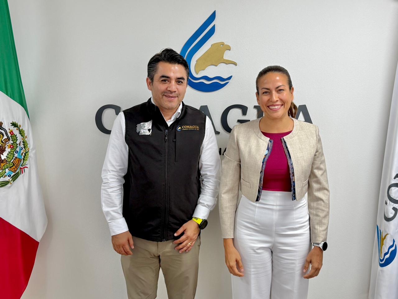 Avanza construcción de presa “El Novillo”: Milena Quiroga y titular de CONAGUA revisan avances y procesos del proyecto