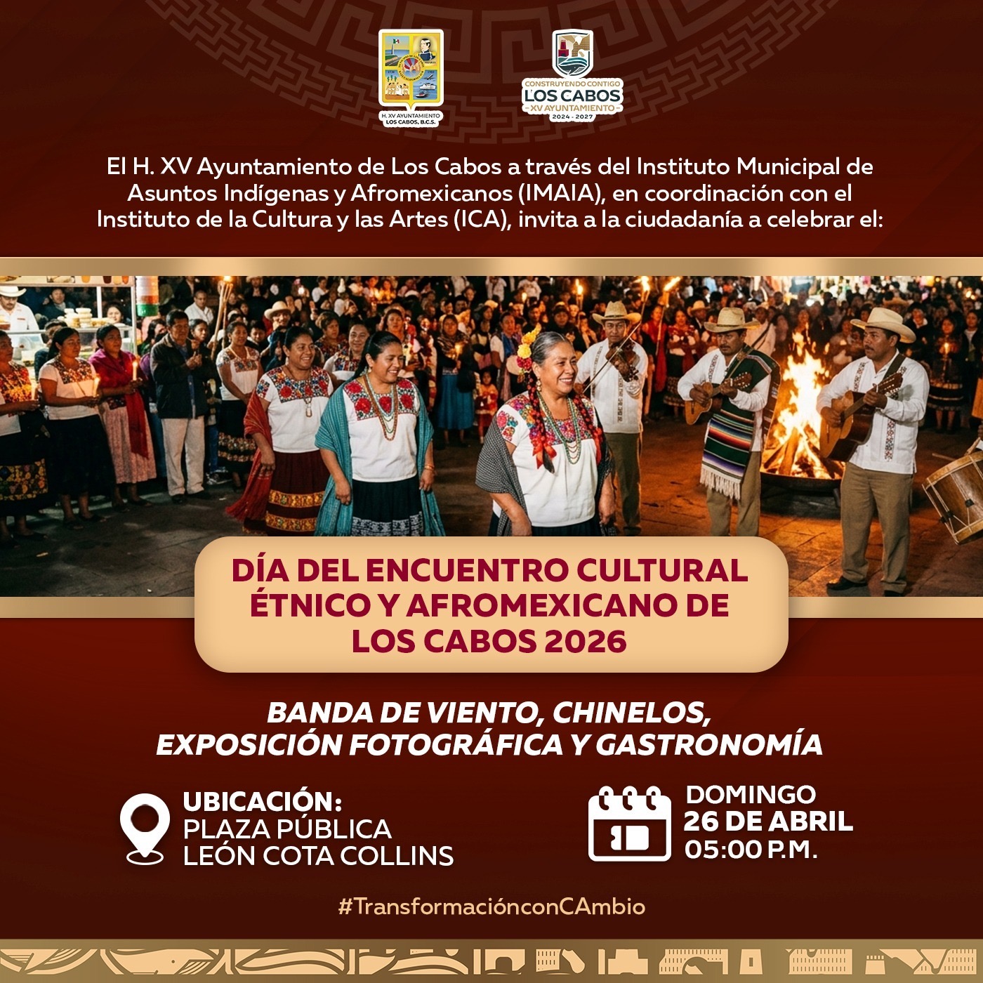 Invitan al Día del Encuentro Cultural Étnico y Afromexicano en Los Cabos