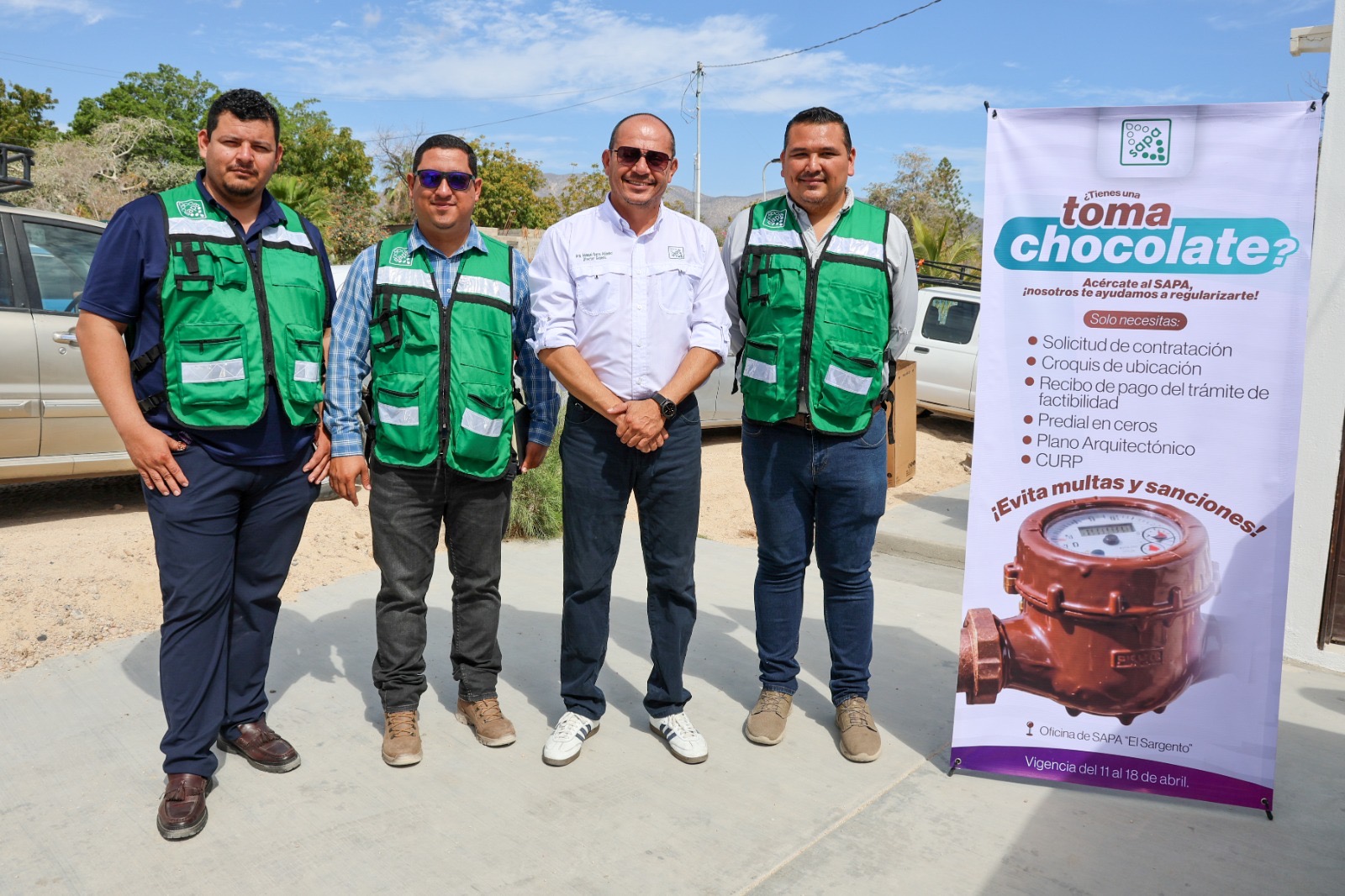 OOMSAPAS La Paz inicia programa “Toma Chocolate” en El Sargento​