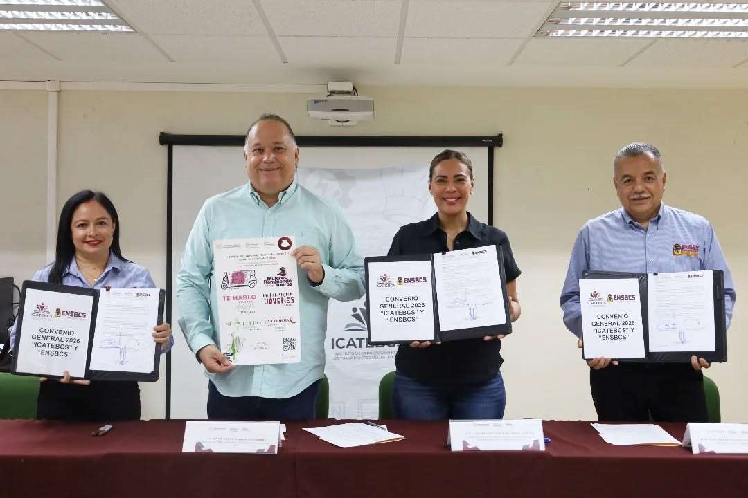 ICATEBCS y Escuela Normal Superior fortalecen la capacitación laboral en BCS