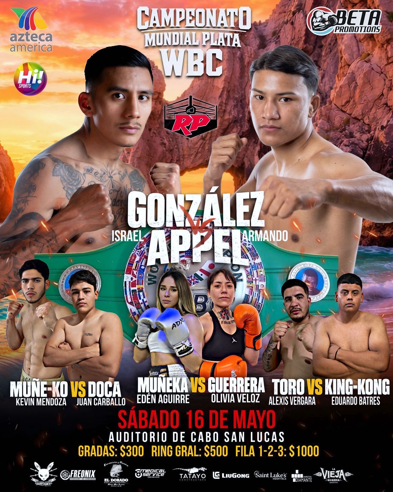 Respalda Ayuntamiento de Los Cabos realización del Campeonato Mundial Plata WBC en Cabo San Lucas