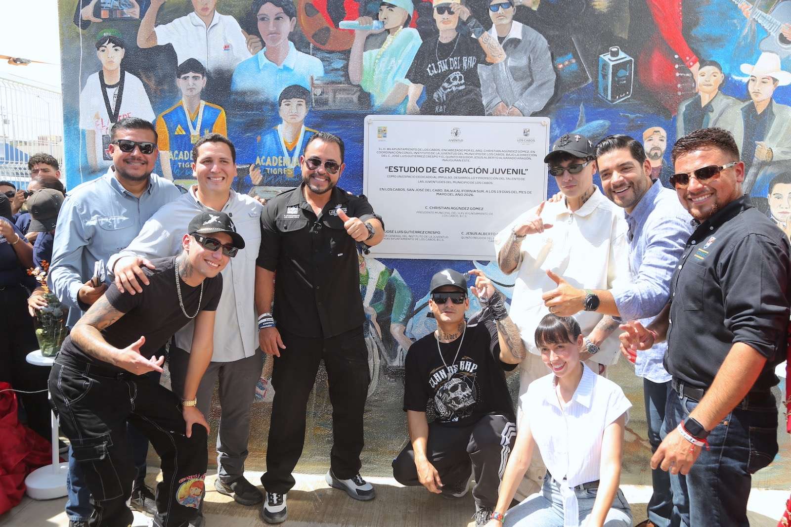 Christian Agúndez y Alemán inauguran nuevo estudio de grabación para las juventudes de Los Cabos
