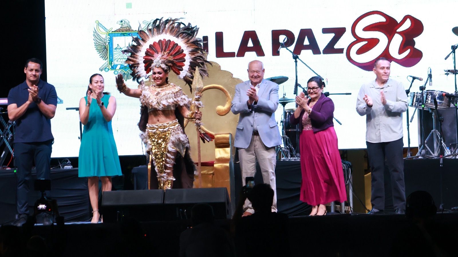 Gobernador preside coronación de Reina Calafia 2026 en el 491 aniversario de La Paz; destaca tradiciones e identidad paceña