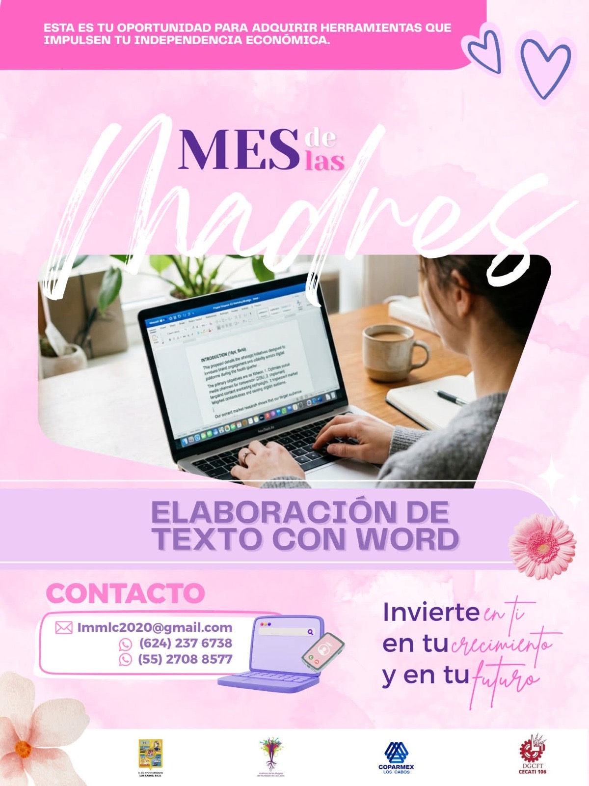 Convocan a madres de Los Cabos a profesionalizarse mediante programa de becas para mamás emprendedoras