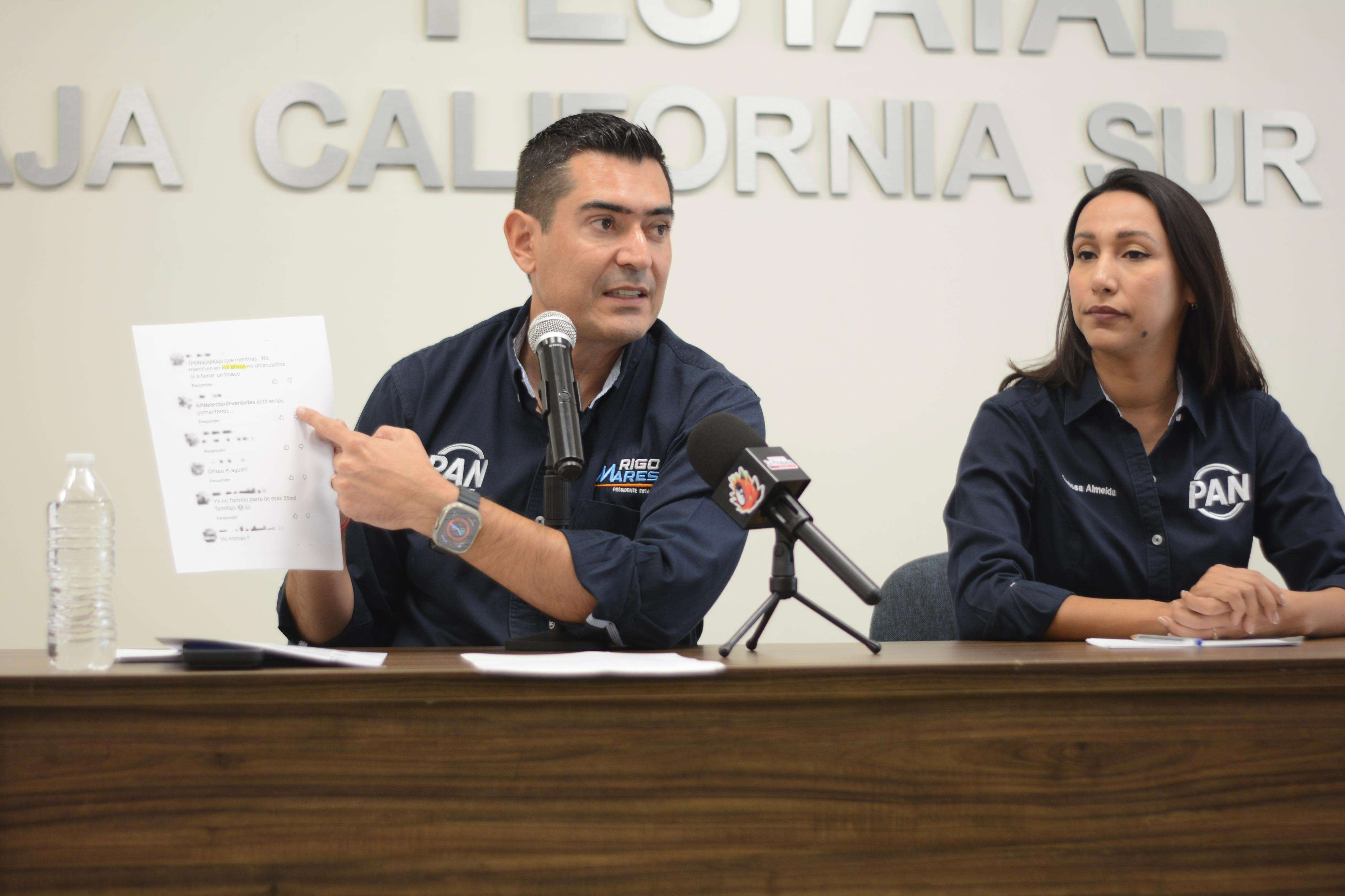 “Más Agua para La Paz” se convirtió en propaganda política mientras miles de familias siguen sin agua: PAN