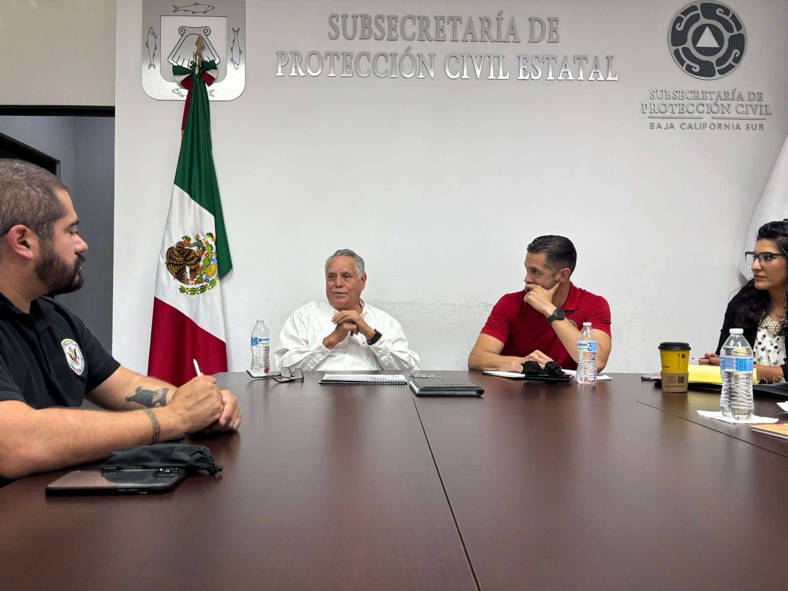 Refuerzan Protección Civil y Consulado de E.U.A. acciones preventivas en BCS